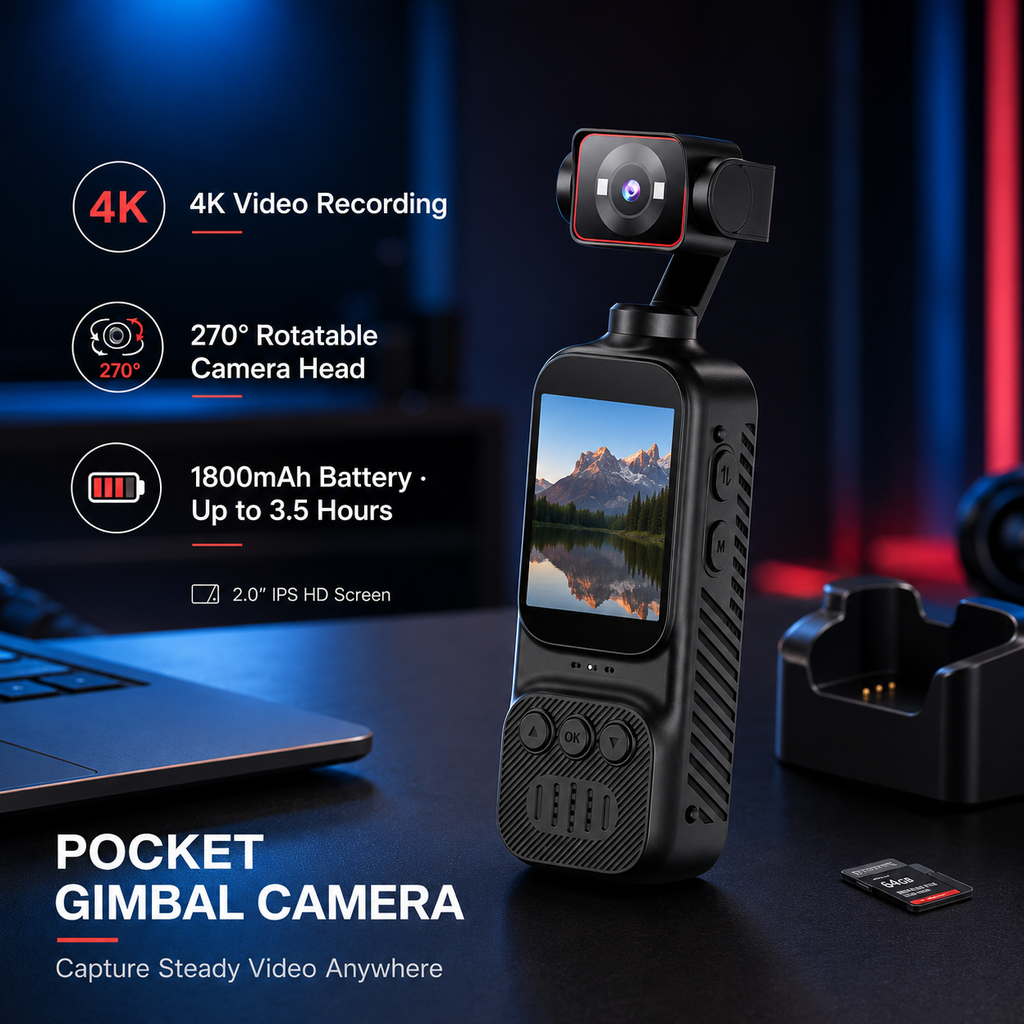 Pocket gimbal camera
