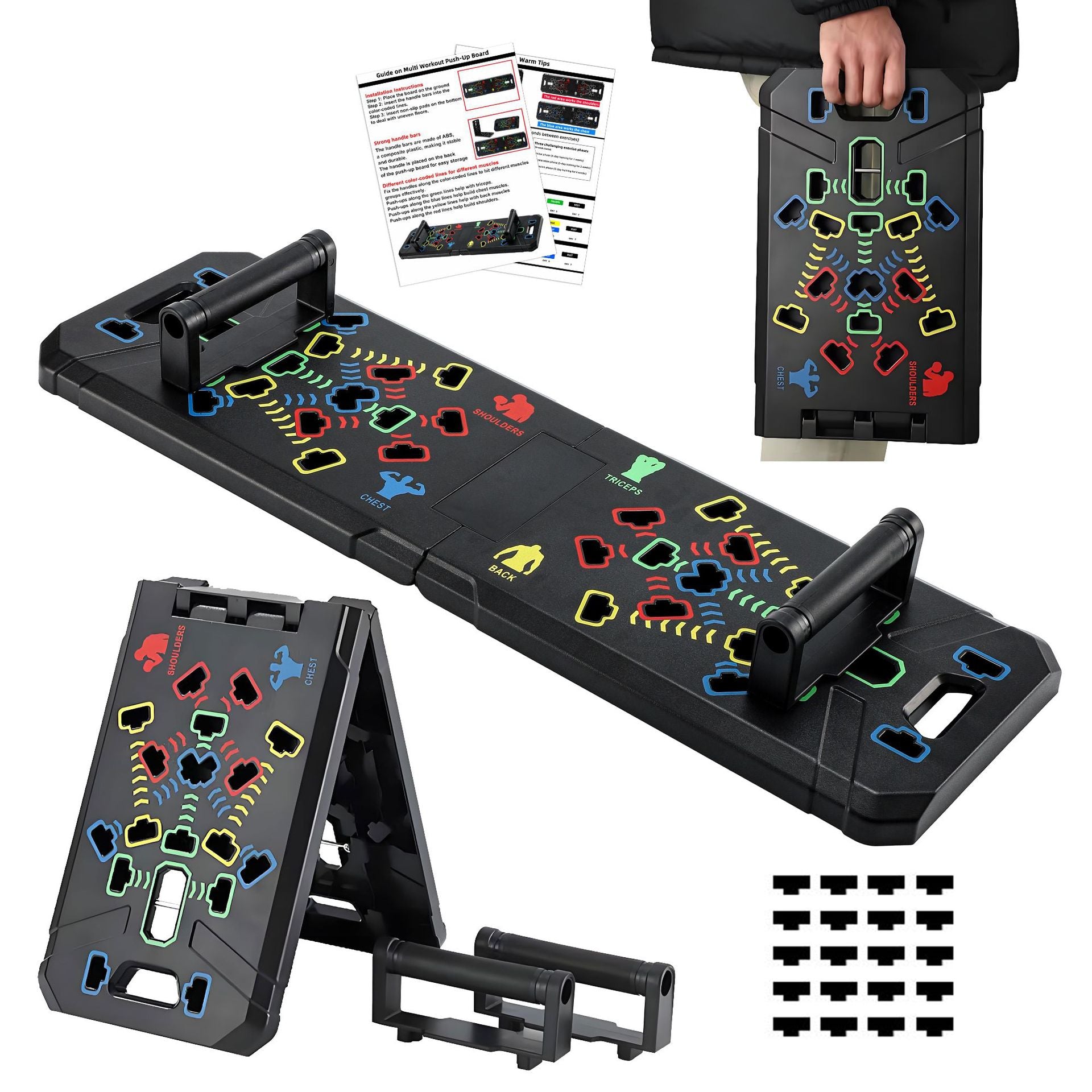 Portable Foldable Push up Board Home